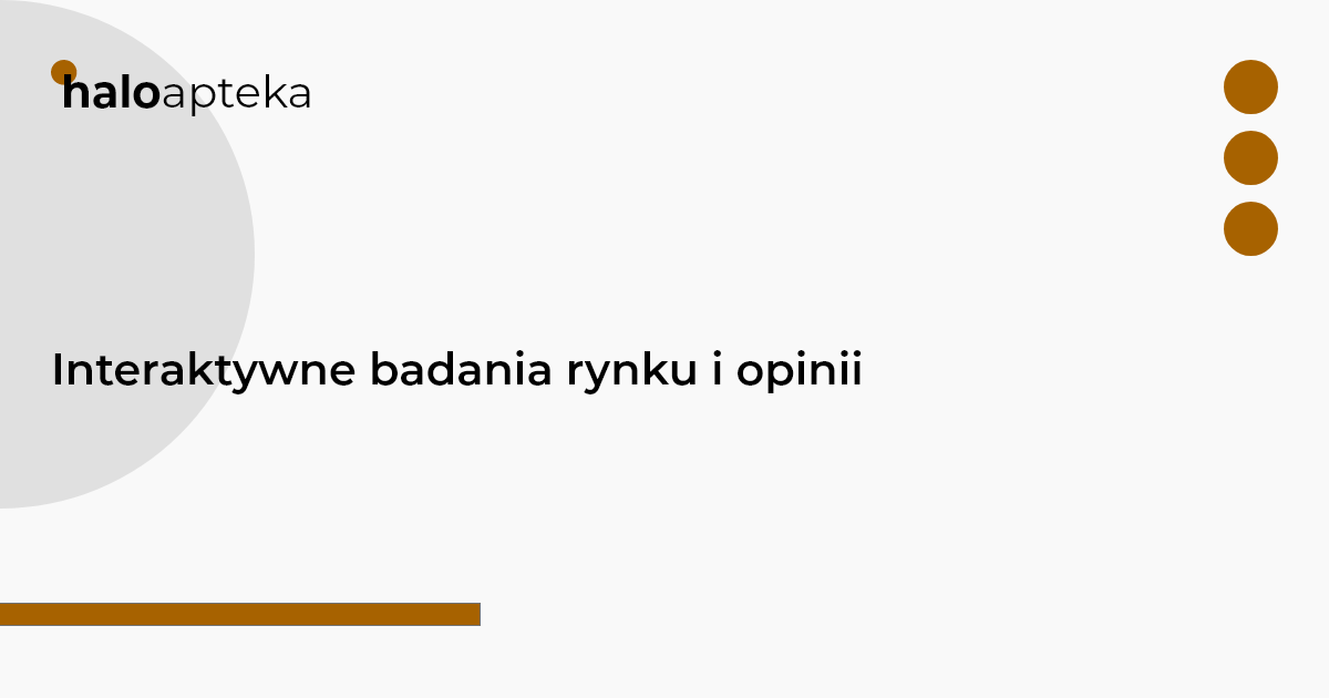 Interaktywne badania rynku i opinii