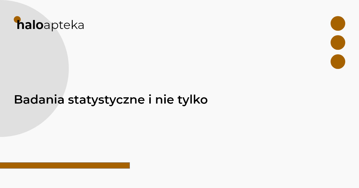 Badania statystyczne i nie tylko