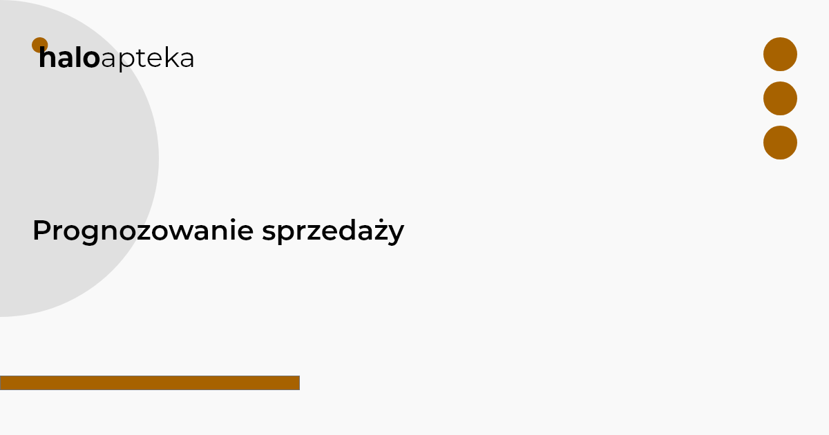 Prognozowanie sprzedaży