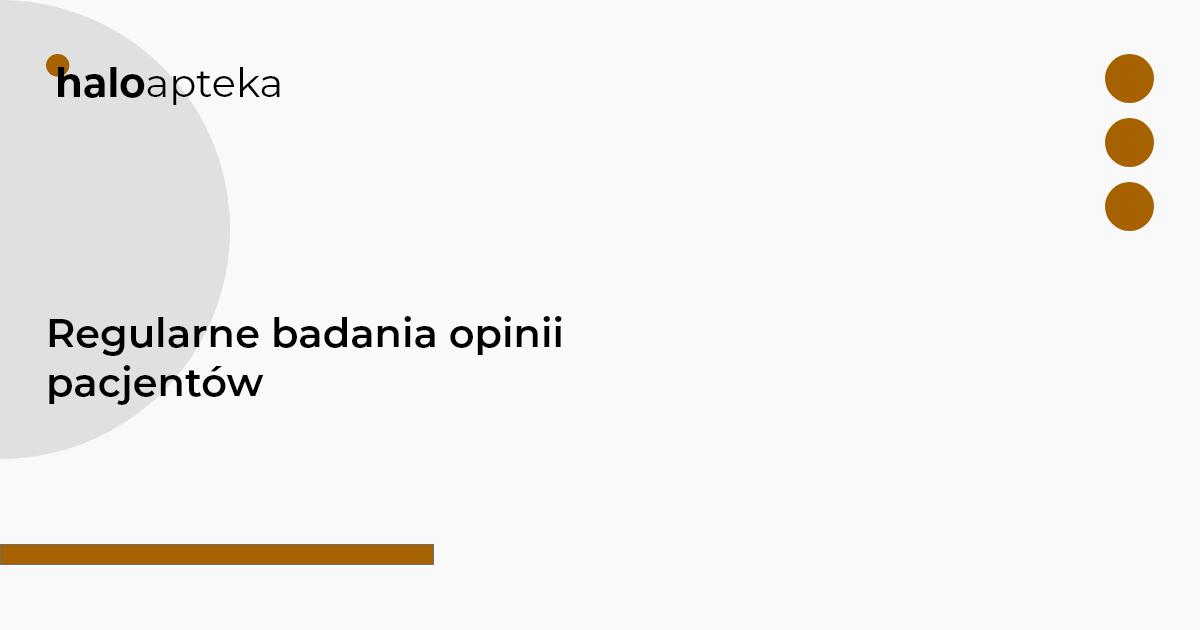 Regularne badania opinii pacjentów
