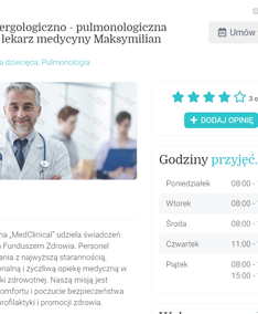 Strona www gabinetu - tworzenie strony internetowej gabinetu lekarskiego