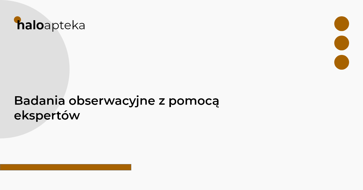 Badania obserwacyjne z pomocą ekspertów 