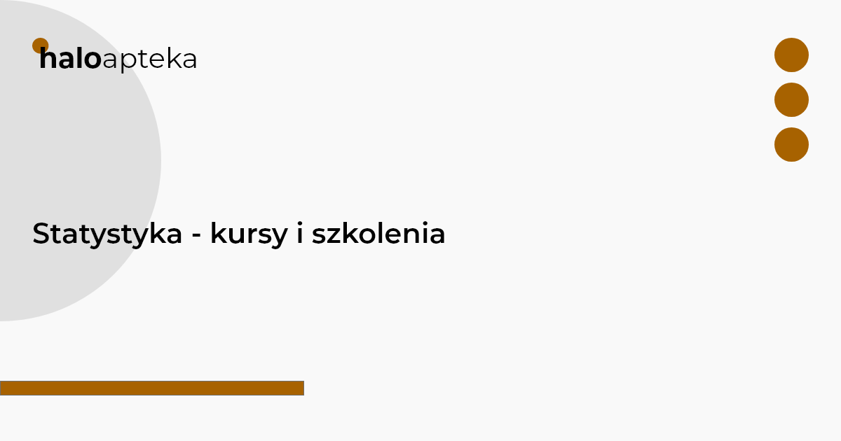 Statystyka - kursy i szkolenia